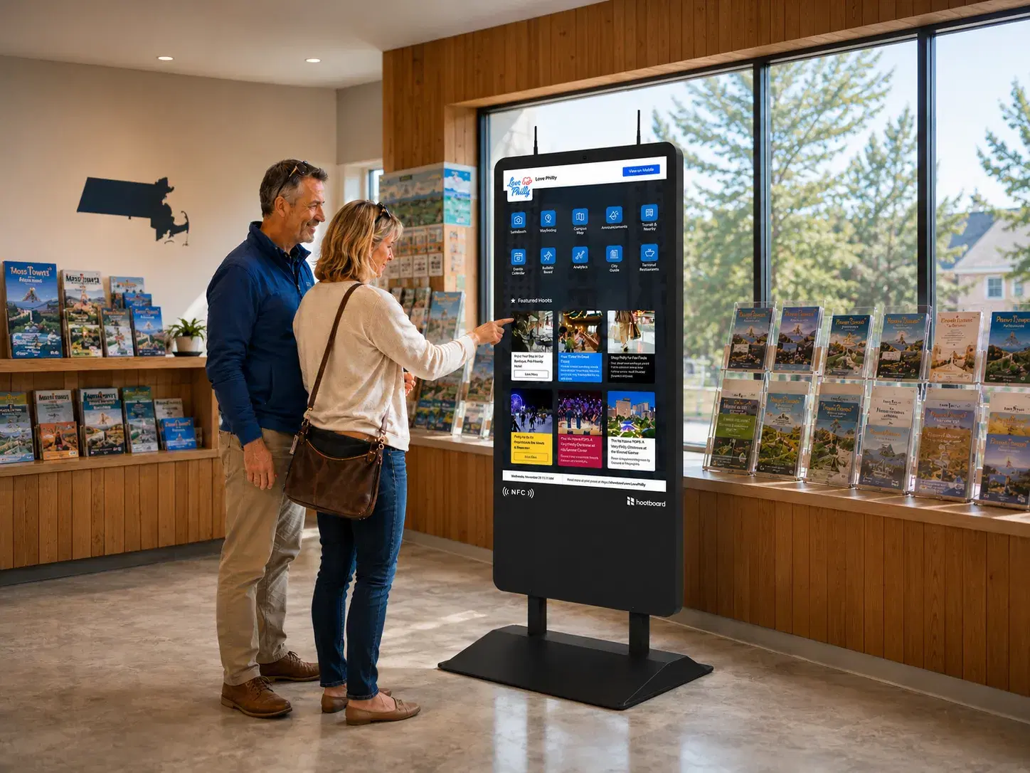AirX in a visitor center